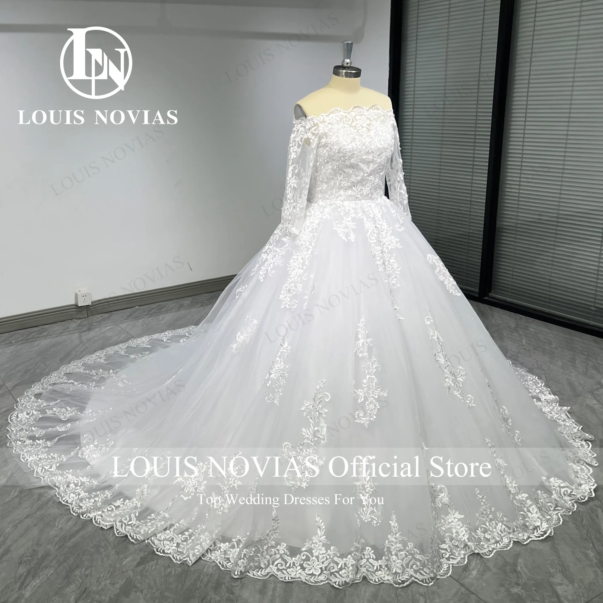 Louis novias vestido de baile vestido de casamento com jaqueta querida bordado botão tribunal trem 100% fotos reais vestidos de novia