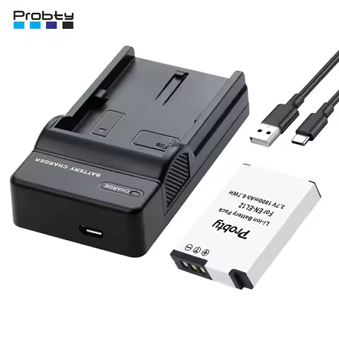 EN-EL12 ENEL12 Battery + Charger for Nikon Coolpix S9700 S9500 S9400 S9300 S9100 S8200 A1000 B600