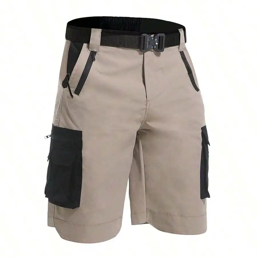 

Mens Cargo Shorts Elastic Waist Utility Outdoor Summer Shorts