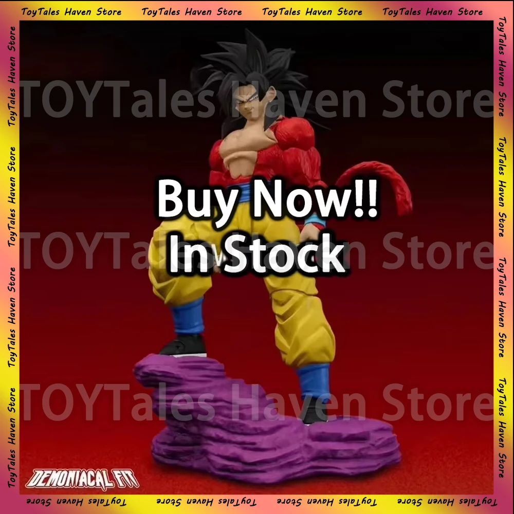 [IN STOCK] Dragon Ball Action Figure Demoniacal Fit Son Goku Figures SHF SSJ4 Super Saiyan 4 Untamed Power Model Collection Toys