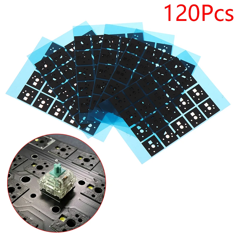 120pcs/lot PCB Switch Pad Pads Stickers Foam EVA PE PORON Material For Gasket Improve Sound Quality BM60 BM65 BM68 XD64 BM80