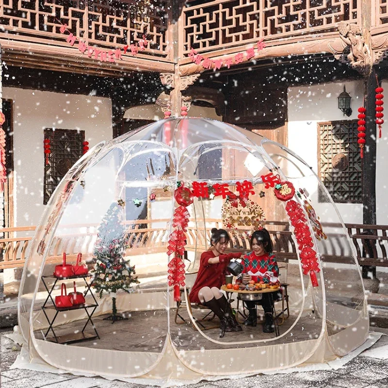 New Year Transparent Tent Folding Portable Spherical Sun Room Autumn and Winter Outdoor