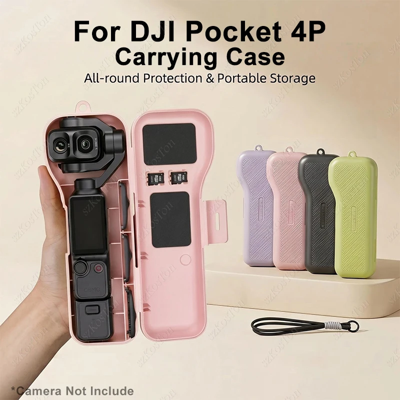 Hartschalen-Schutzhülle für DJI OSMO Pocket 4P Gimbal-Kamera, kratzfeste, tragbare Schutzhülle für Pocket 4 Pro-Zubehör