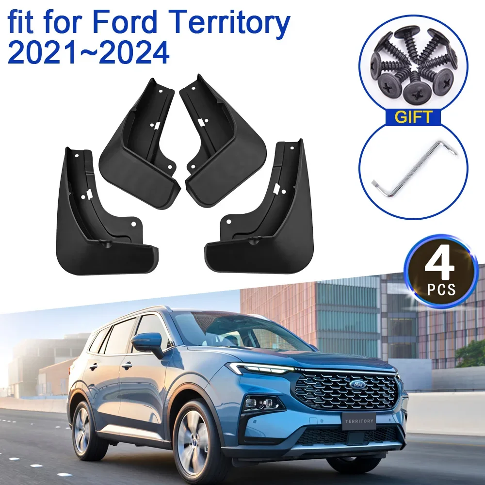 4x for Ford Territory Equator Sport 2021 2022 2023 2024 Accessories Mudguards Update Mud Anti-splash Front Wheels Fender Mudflap