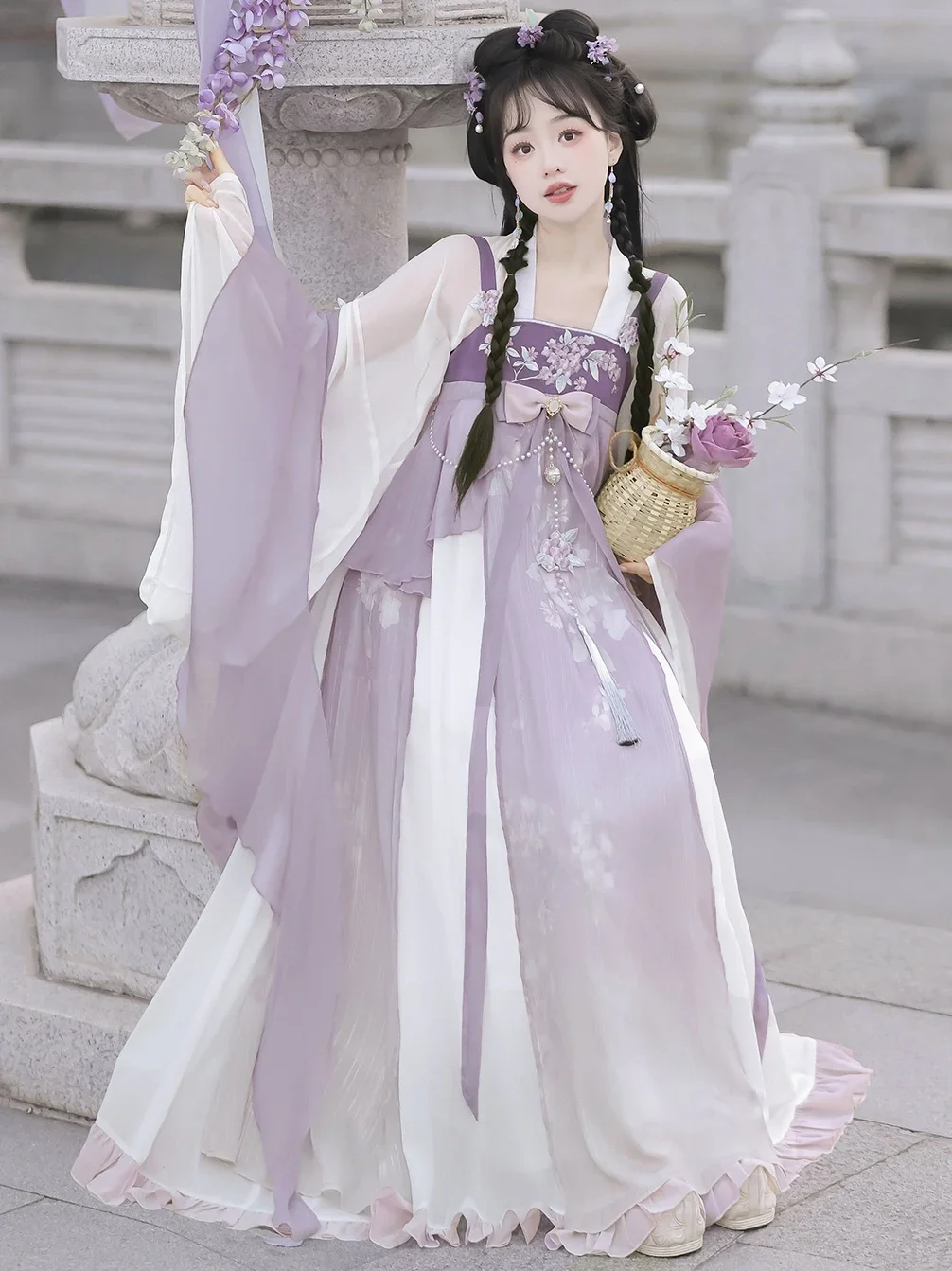 중국 스타일 한 요소 원피스 데일리 걸 개량 한푸 서스펜더 스커트, 용수철 여름 퍼포먼스 웨어, 사진 촬영, 신상