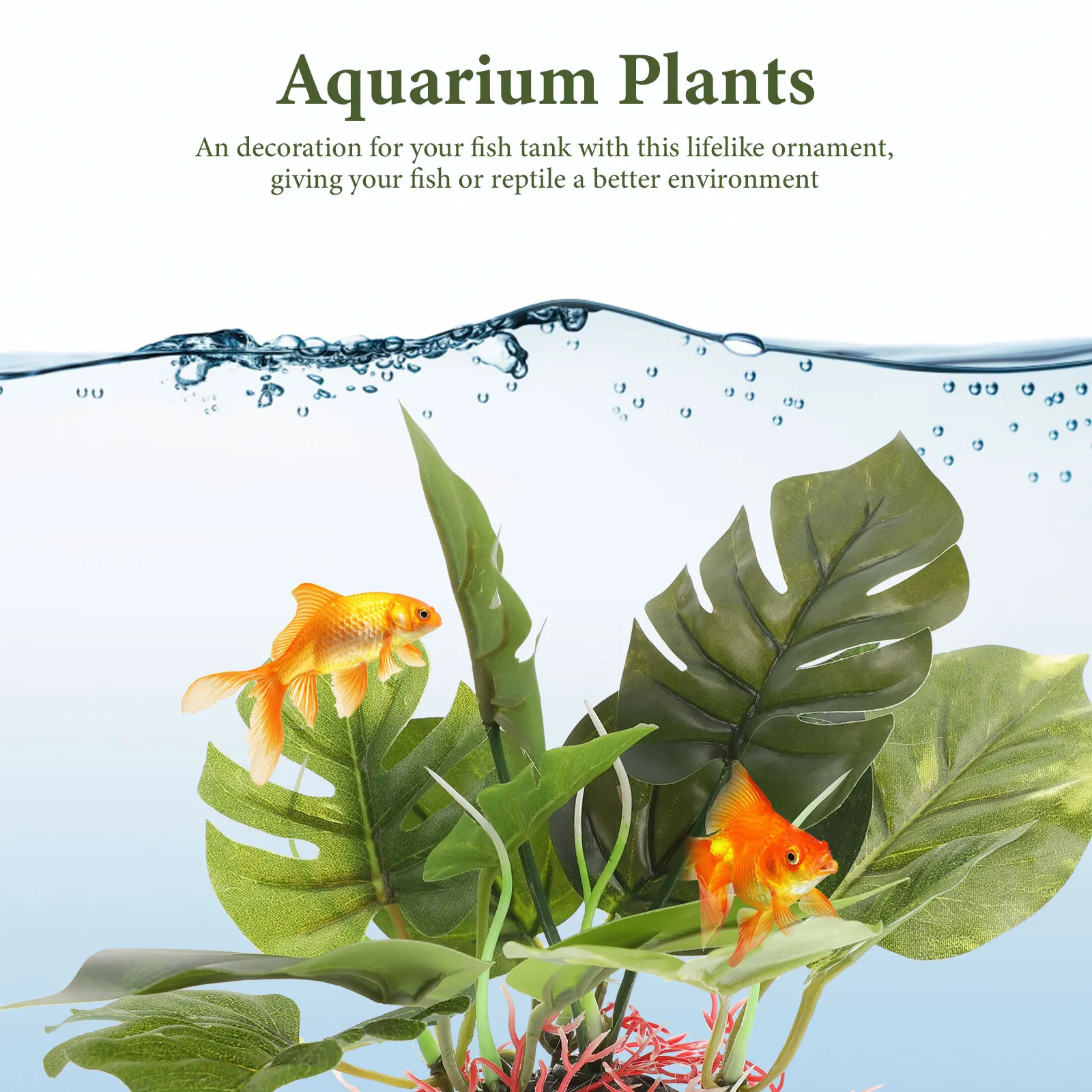 

Faux Plant Artificial Decoration Small Aquarium Decorations Ornaments Fish Tank Plants Décor Plastic