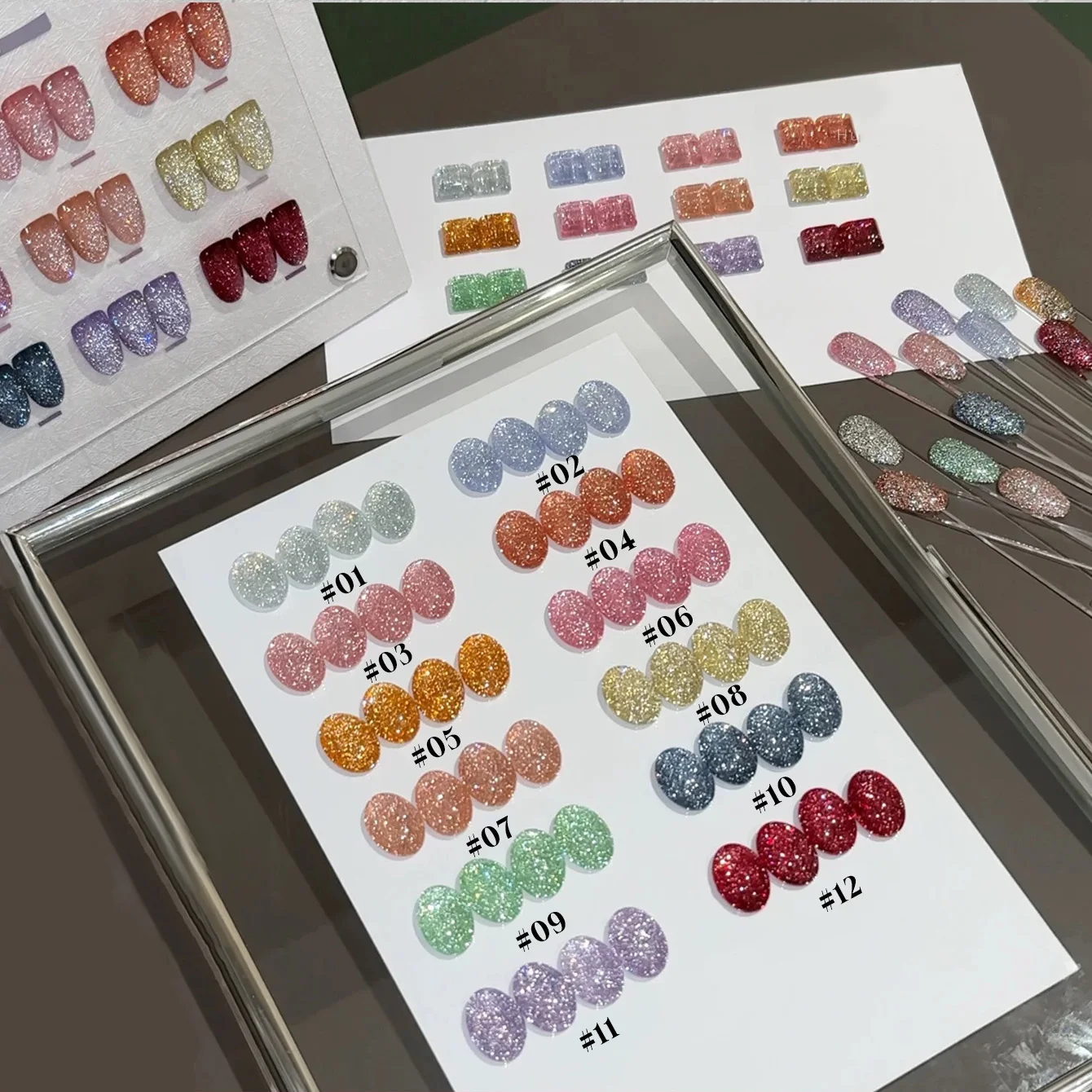 MIANEL 12ML 1PCS Summer Huayu Star Whitening Super Flash Broken Strobe Glitter Diamond Gel Nail Polish Nail Supplies