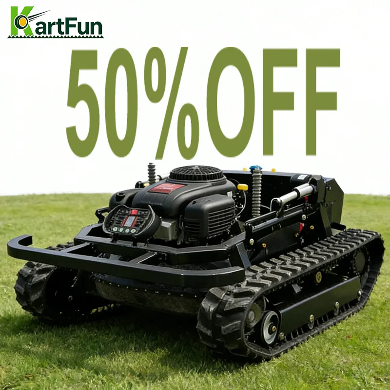 

Durable Remote Control Grass Cutter 224cc 1000mm Cutting Width Wireless RC Lawn Mower for Farm Ranch Private Garden