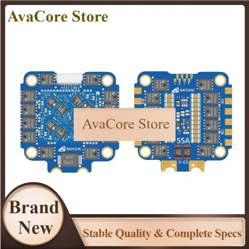 AvaCoreBBAYCK SWORDFISH 55A 4in1 ESC 3-6S AM32 BLHeli_32 DShot1200 FPV Racing Freestyle Drone Quadcopter Low Latency Speed Contr