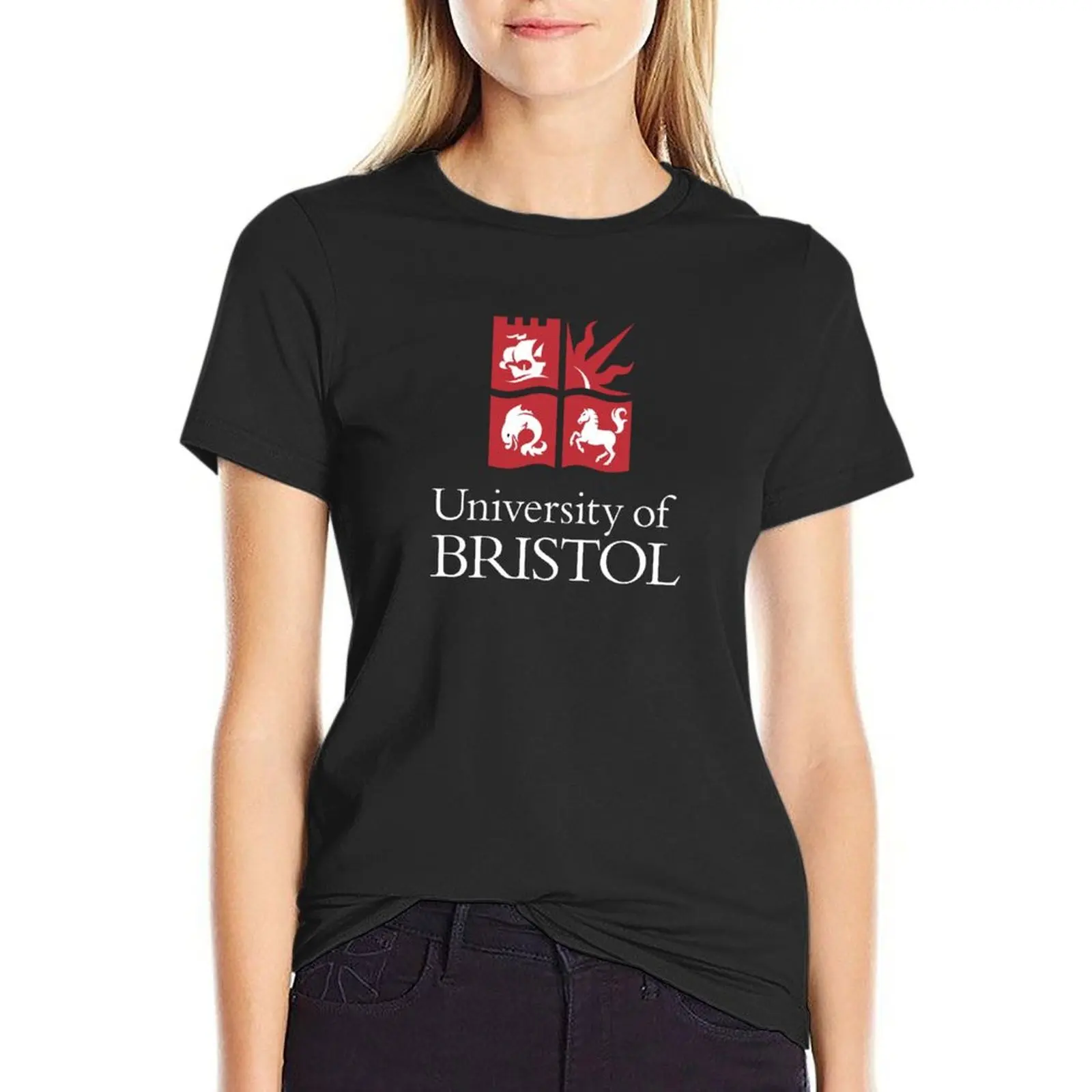 University of Bristol T-Shirt animal prinfor korean fashion tees t-shirts for Women pack