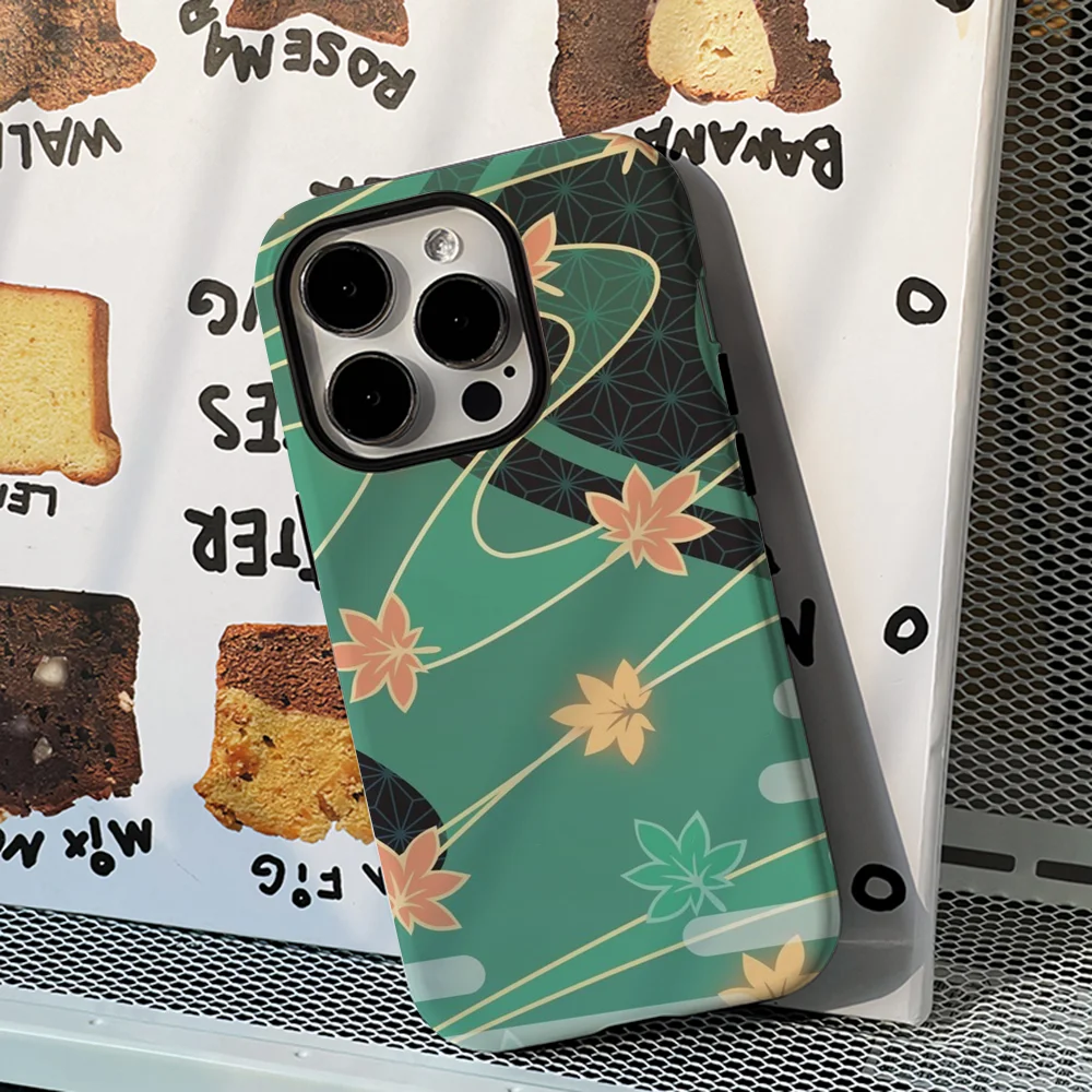 

Genshin Impact - Kaedehara Kazuha Burst Pattern Phone Case Film Shell For IPhone 16 15 14 13 12 11 Pro Max Plus