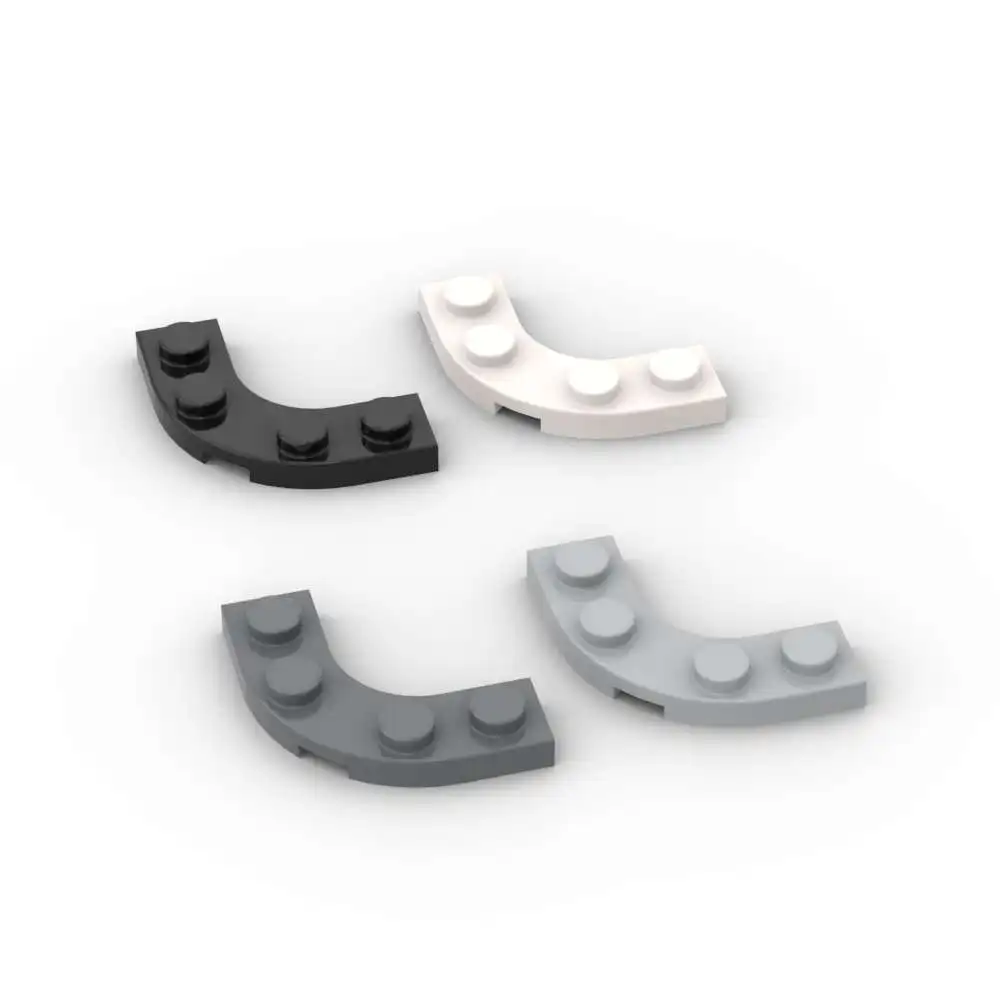 MOC 10PCS 68568 With 2x2 Curved Cutout Brick Round Corner 3x3 Replaceable Building Blocks Funny Toys Adults Boys Holiday Gifts