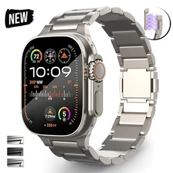 Magnetic Bracelet for Apple Watch Ultra 3 49mm 46mm 44mm 45mm Luxury Titanium Metal Band for iwatch Series 10 11 9 8 7 se Strap