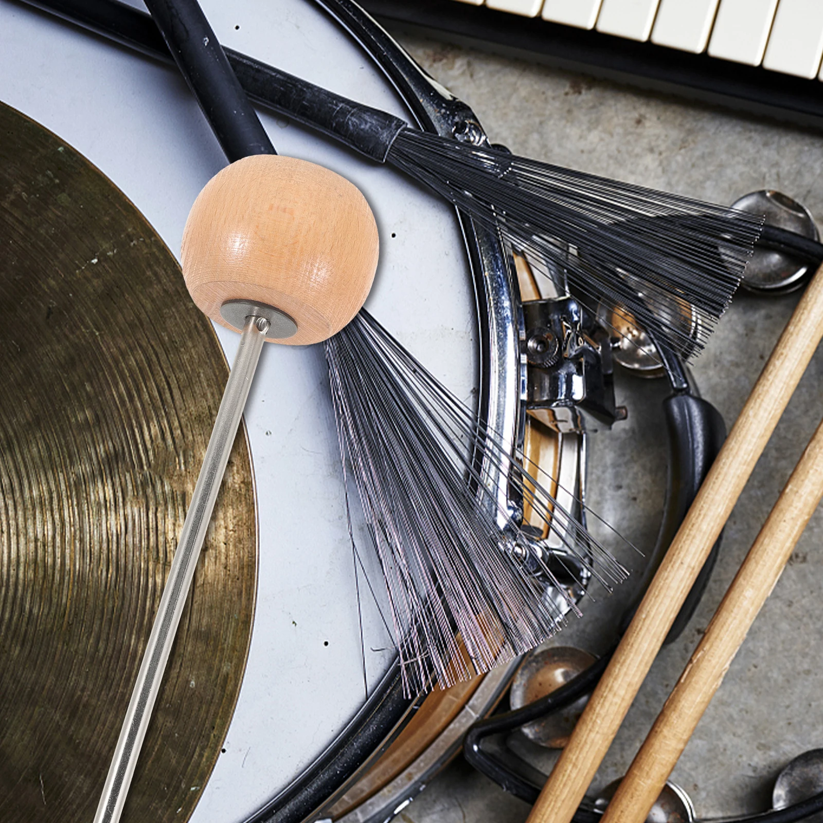 Single Double Bass Drum Pedal Wooden Beater Accessories Percussion Instrument Parts Replacement Hammer Foot Supplies Drum Kick