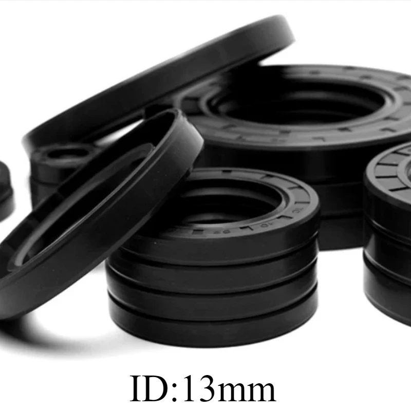 TC Type NBR Oil Seal, Rotary Shaft Seal with Metal Casing & Garter Spring, Sizes: 13×19×4, 13×20×5, 13×20×7, 13×22×5, 13×22×6