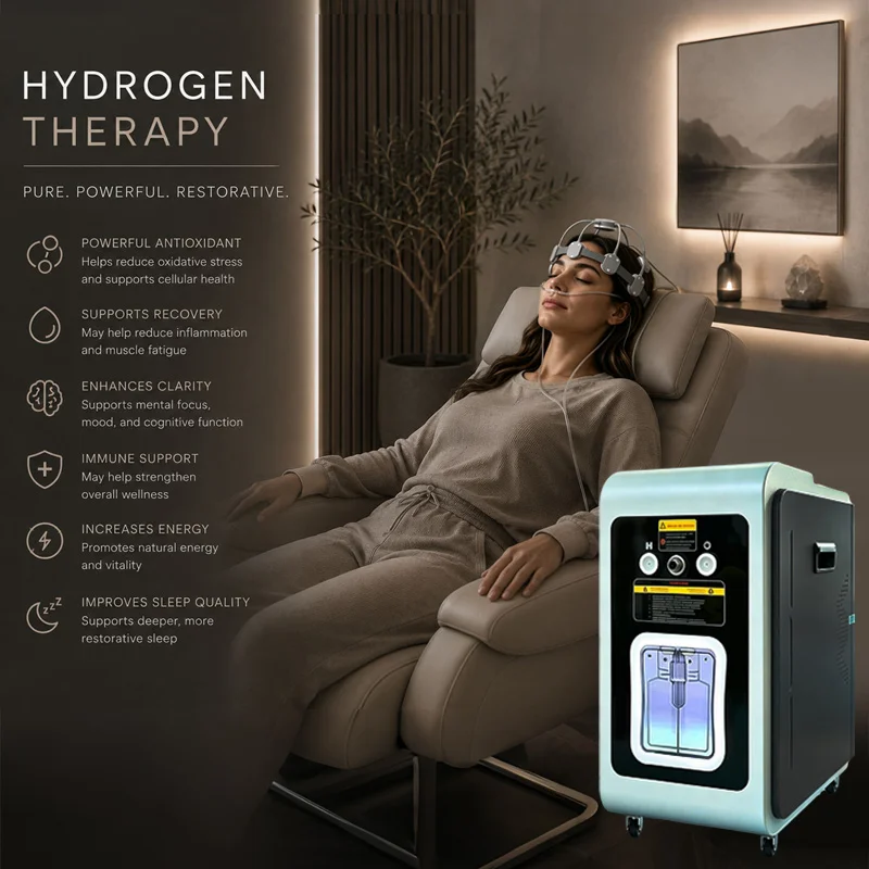 Hydrogen Inhalation Machine 3000ML 6000ML Hydrogen Water Generator H2 Molecular Inhaler with Brain 5D Anti-Aging Transcranial