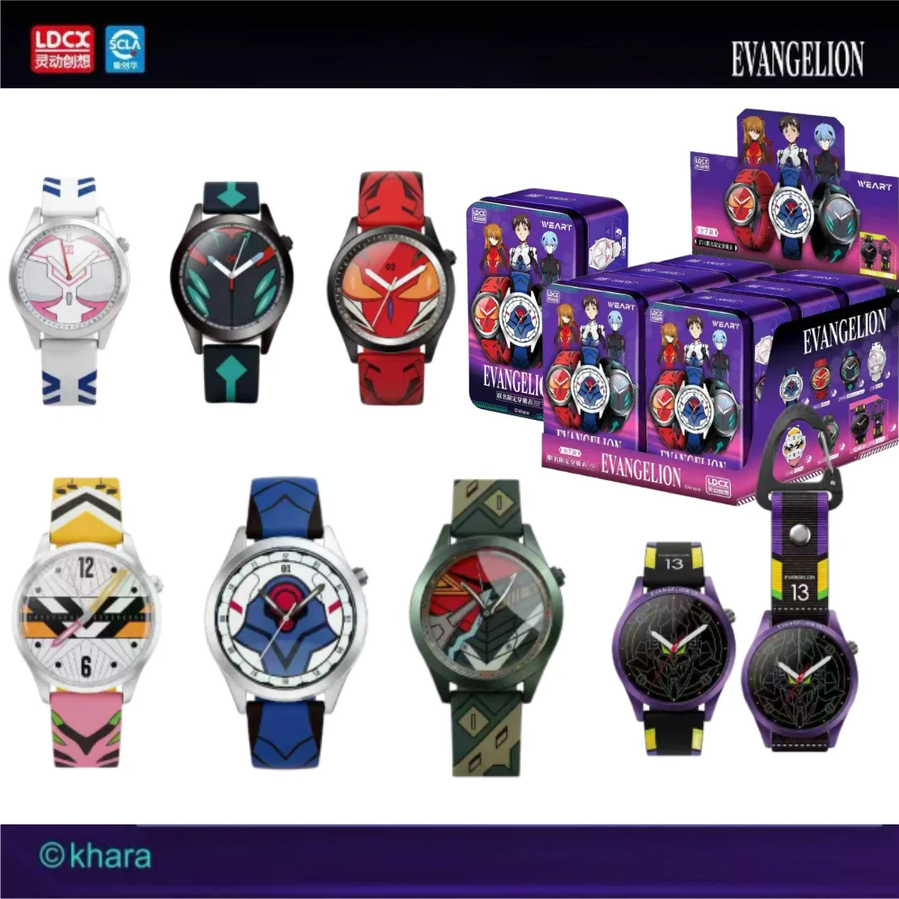 Reloj LDCX Evangelion EVA, Reloj de Pulsera de Edición Limitada con Licencia Oficial del Anime, Regalo para Fans de Rei Asuka