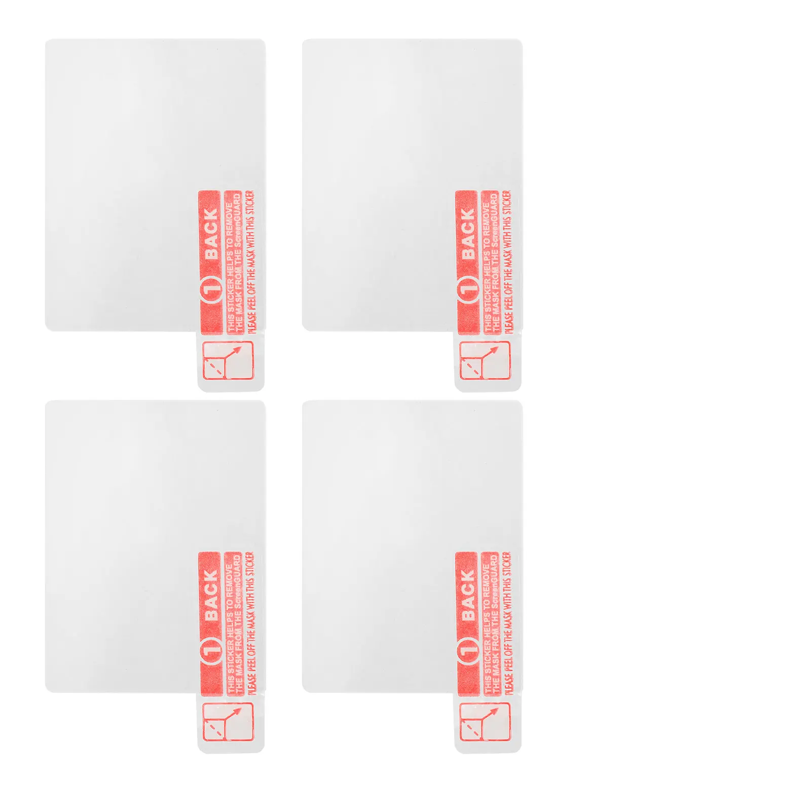 4Pcs Tempered Glass Intercom Screen Protector Curved Safe Design Clear Film for Kids Walkie Talkie Touch Precision Scratch