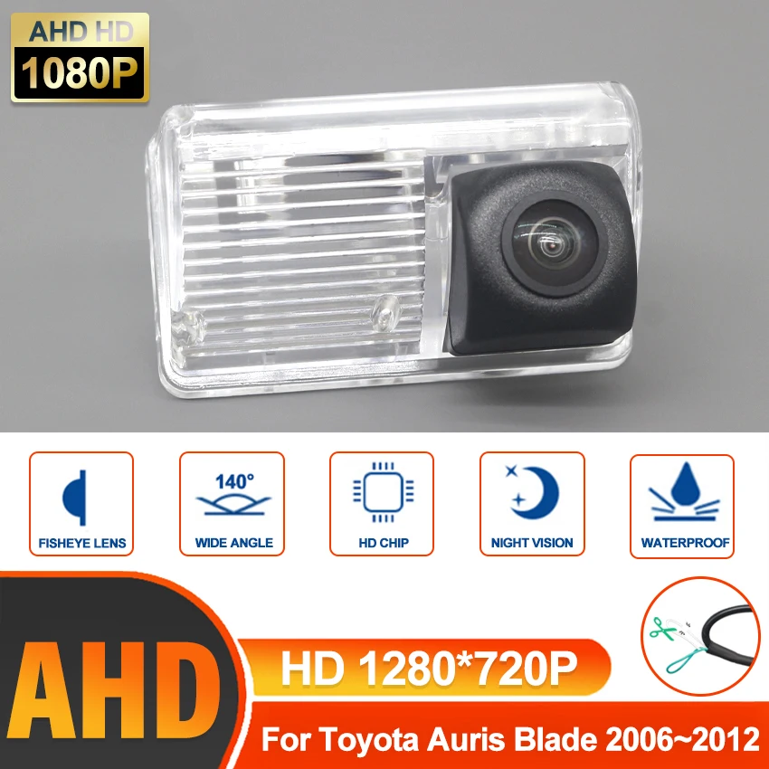 Car Rear View Camera For Toyota Auris Blade 2006~2010 2011 2012 Reversing Camera AHD HD CCD + High Quality Back Up Camera