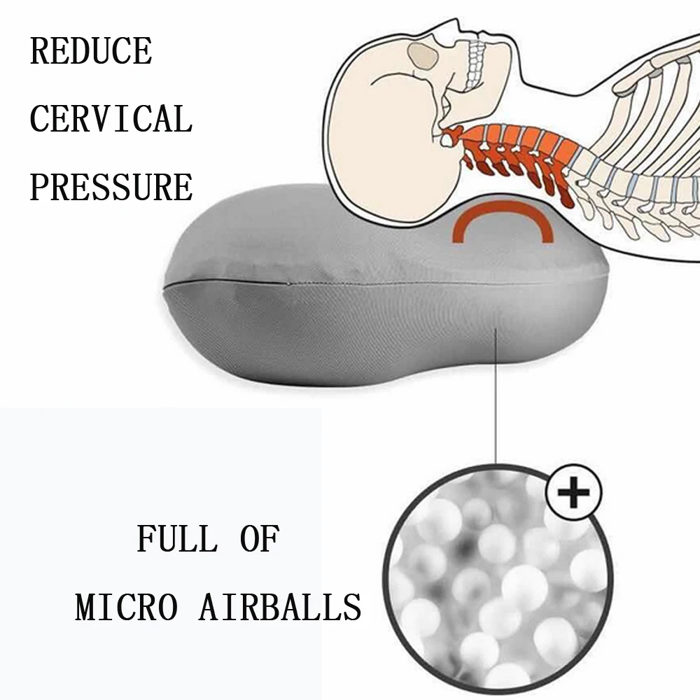 Air Balls Filling Pillow Sleeping Bed Butterfly Shaped Pillow for Neck Pain Soft Relax Cervical Neck Stretcher