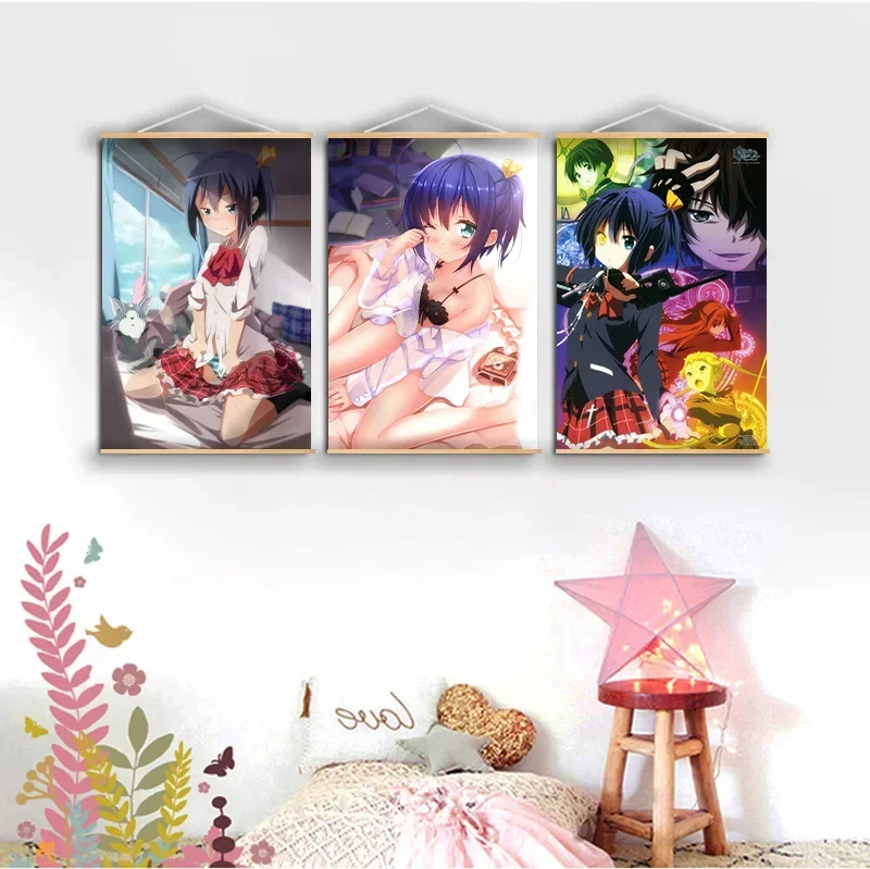 Anime Love Chunibyo & Other Delusions Poster Takanashi Rikka Anime Posters Canvas Painting Wall Decor Wall Art Picture Home Deco