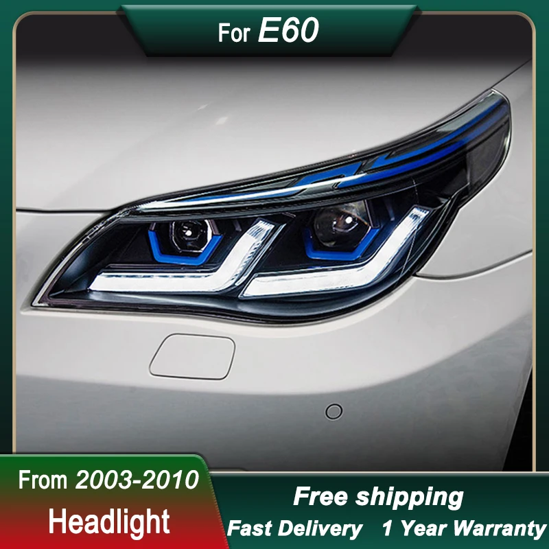 Car Headlights For BMW 5 Series E60 2003-2010 Upgrade to new style FULL LED Head Lamp  DRL Head Lamp Front light Assembly