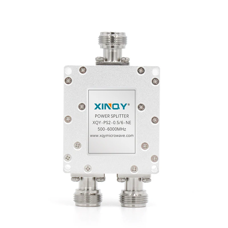 

XINQY 2 Way Power Splitter 500-6000MHz N type Power Divider 0.5-6GHz RF Signal Test Combiner N type RF Power Splitter Divider