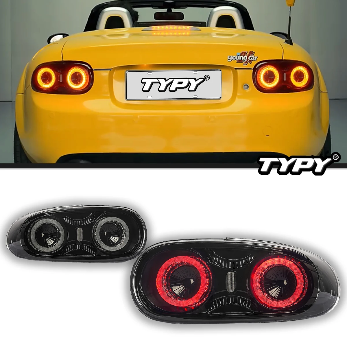 

Автомобильные фары TYPY для Mazda MX-5 (NC2) (NC3) задний фонарь 2009-2015 светодиодный проектор задний фонарь дневные ходовые огни автоаксессуары