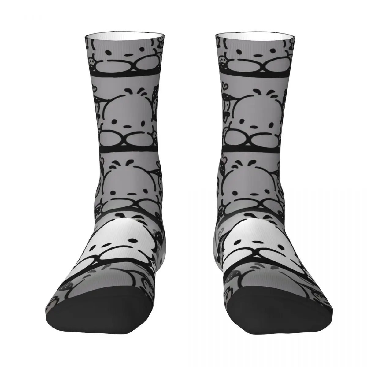 Pochacco الأبيض الكلب شخصية الجوارب الخريف جوارب أزياء زوجين جودة الجوارب الرسم الجري عدم الانزلاق الجوارب