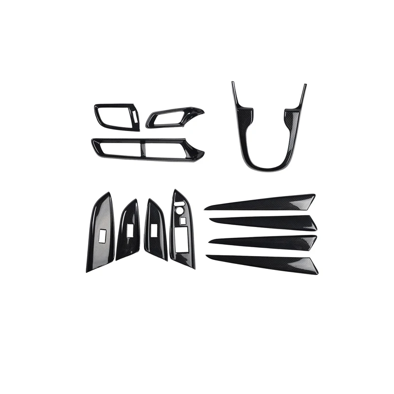 

For Honda Fit Gk3 Gk5 2014 2015 2016 2017 2018 2019 2020 Plastic Carbon Fiber Style Decoration Accessories Car Interior Stickers