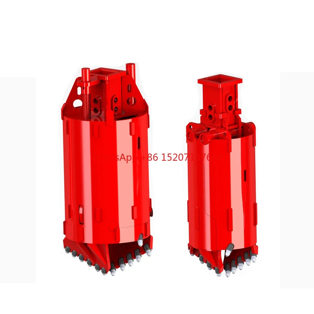 Open Type Drilling Bucket With Drilling Teeth for Soil/Rock