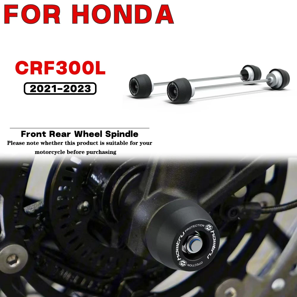 For HONDA CRF300L CRF300 Rally 2021 2022 2023 Motorcycle Front Rear Wheel Spindle Crash landing Protection