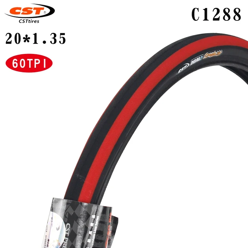 CST bicycle tire C1288 406 20 inch 20*1.35 steel wire 451 20x1 1/8 60TPI small wheel diameter folding bicycle tire