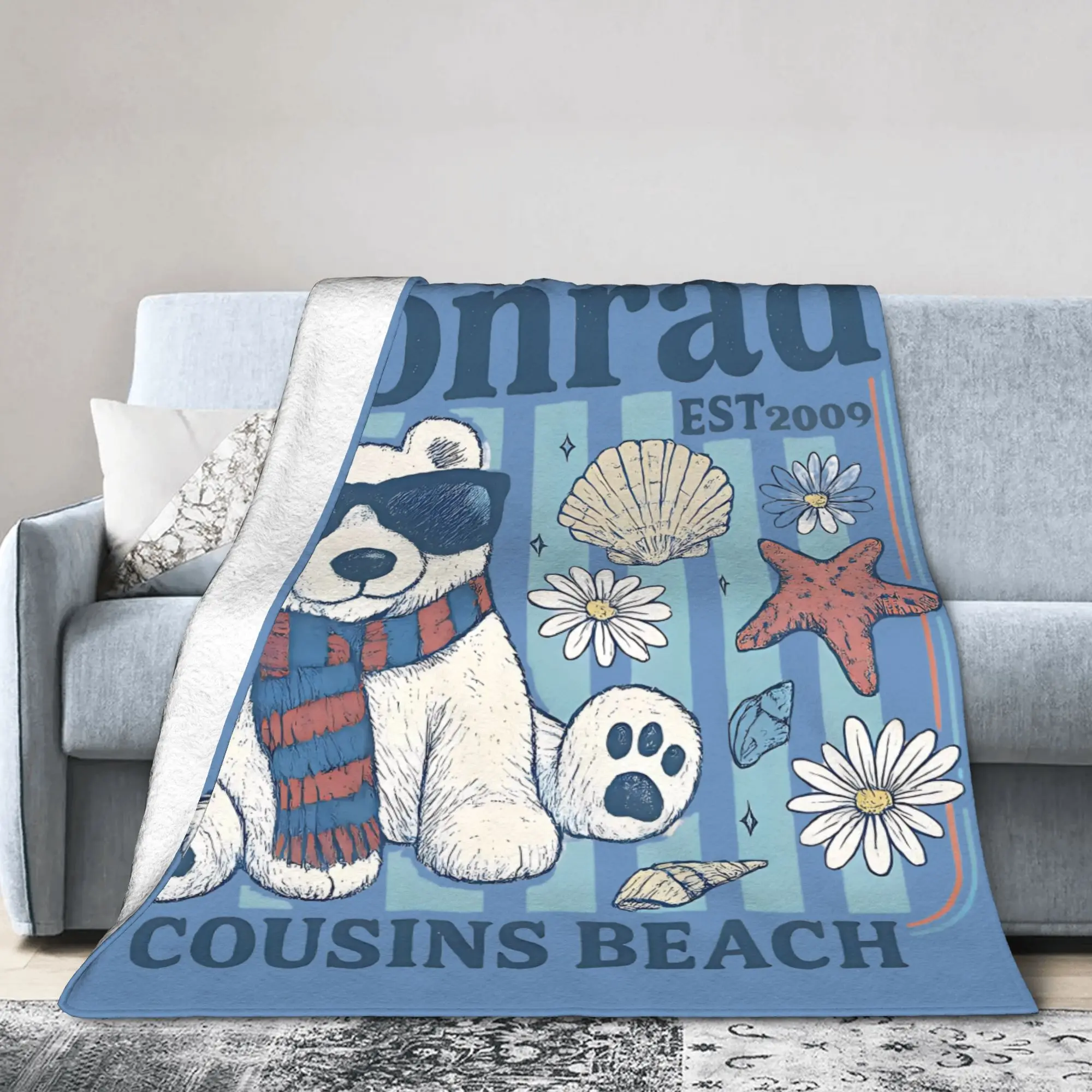 

Лето I Turned Pretty Junior мятный медведь вязаное одеяло Conrad фланелевые пледы для путешествий в самолете мягкое теплое покрывало