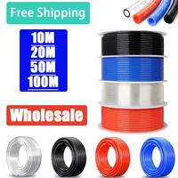10M/20M/50M/100M Pneumatic Component Air Hose Tube 4mm 6mm 8mm 10mm 12mm Pipe Line Hose PU Polyurethane Air Compressor Tubing