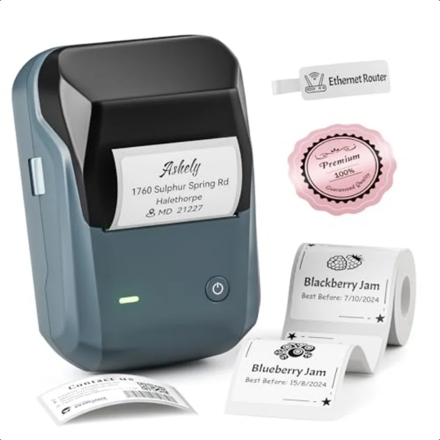 

B1 Label Maker hine with Tape 2 Inch Portable Label Printer Bluetooth Thermal Label Printer with Multiple Templates for Small B