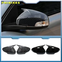 Tapa de la cubierta del espejo retrovisor, tapa del espejo lateral del ala, negro brillante, compatible con Volvo C30 C70 S40 S60 V40 V50 V70 2008- 2010