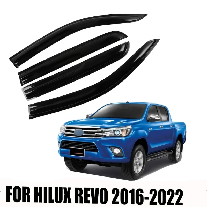 

Car deflector windshield door visor acrylic material sun visor window visor for Toyota Hilux Revo 2016-2022