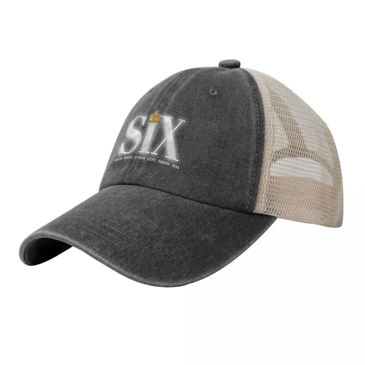 

Six the Musical Logo Cowboy Mesh Baseball Cap beach hat Sports Cap Fluffy Hat Men Women's