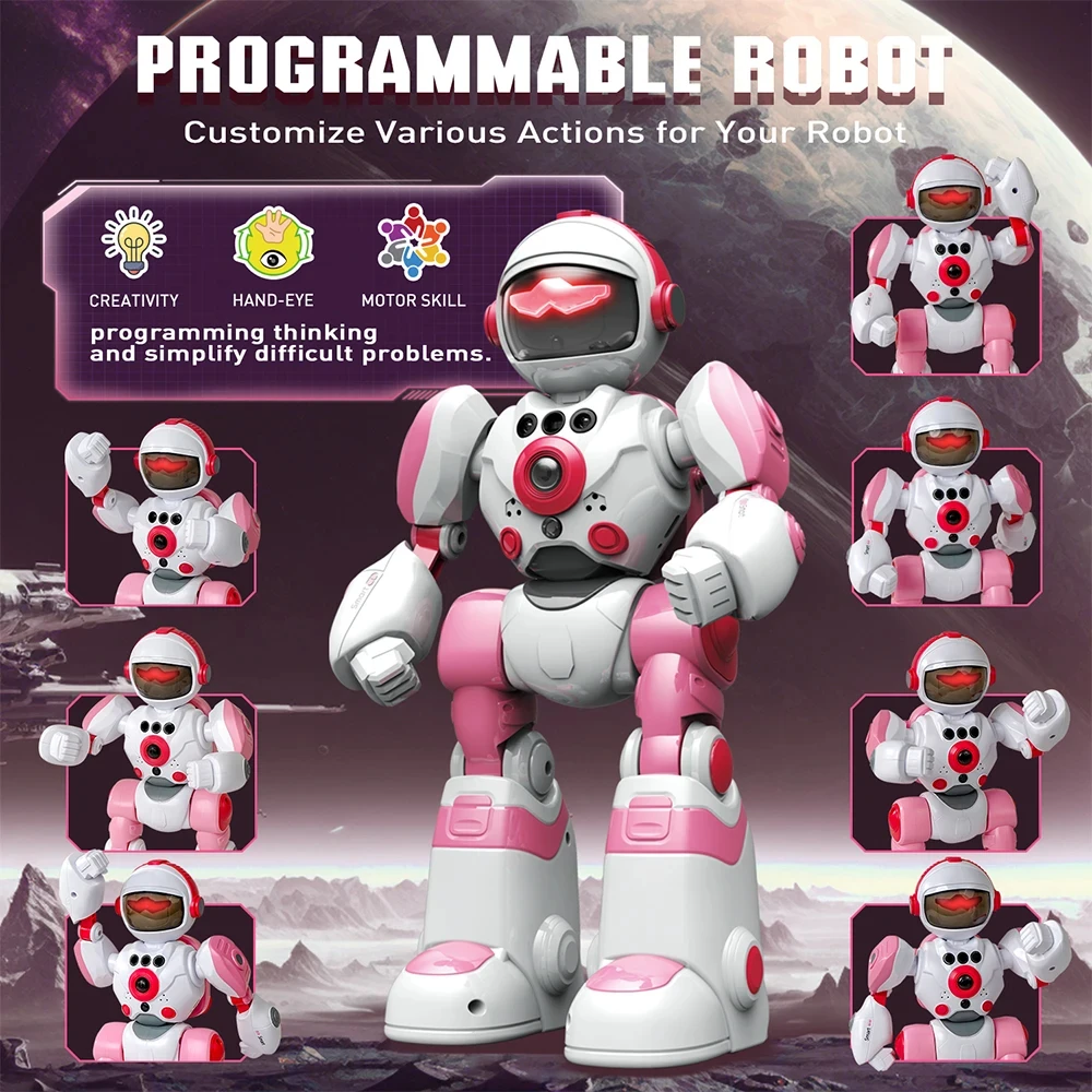 RC Robot programmazione intelligente telecomando giocattolo Robotica giocattoli elettronici per bambini rilevamento dei gesti regalo di compleanno per bambini