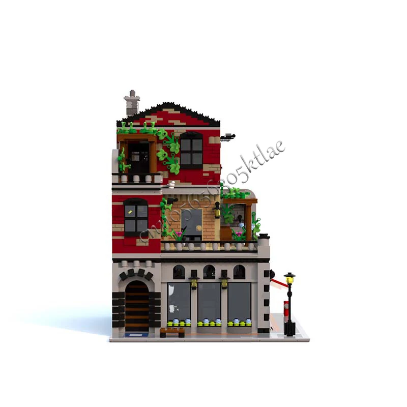 2940 Piezas, Casa, Calle, Gimnasio de Bíceps, MOC, Bloques de Construcción Modulares Personalizables, Diseño de Modelo, Juguete Educativo Popular para Festivales, Regalo DIY