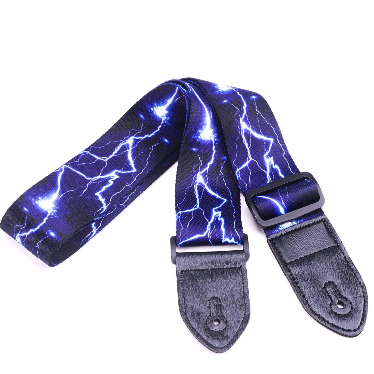 1Pc Adjustable Guitar Strap Polyester Fashion Retro Ethnic Style Suitable For Bass, Electric & Acoustic Guitar