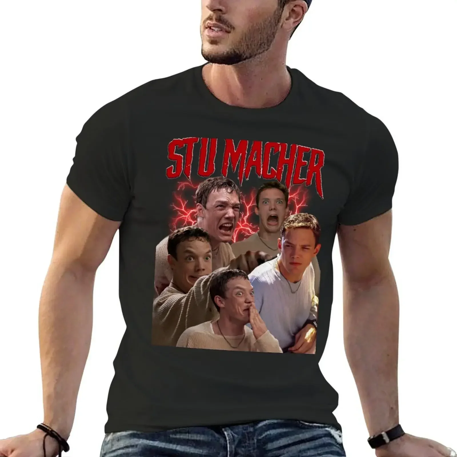 

Stu Macher Premium Design T-Shirt anime stuff graphic shirts Men's t shirts