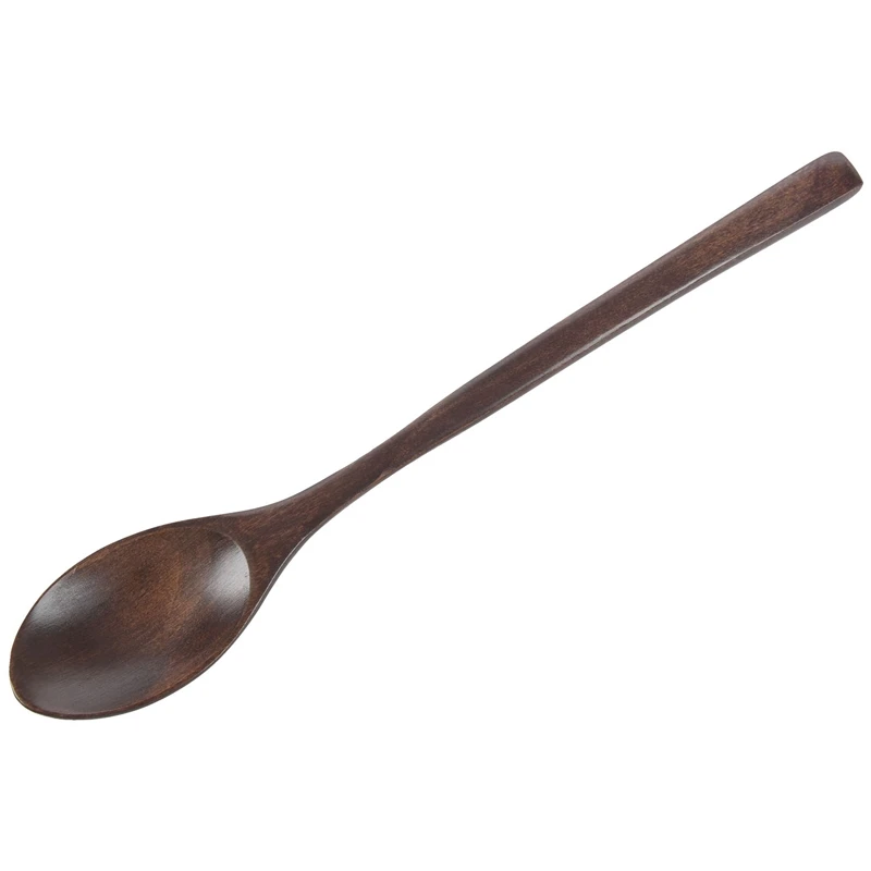 Cucchiai di legno, 6 Pezzi di Legno di legno Zuppa Cucchiaio per Mangiare Miscelazione Agitazione Cottura, lungo Manico di Un Cucchiaio con Cucina In Stile Giapponese Utens