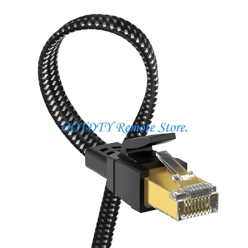  Anti Noise Flat CAT8 RJ45 Cable 40Gbps 2000MHz Design for Office Home and Gaming Efficient Space Saving
