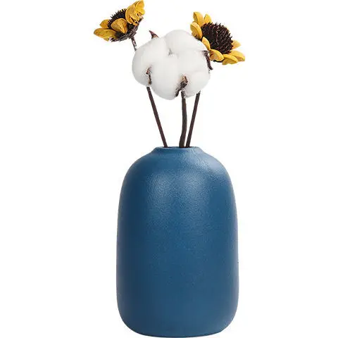Flower Ware Ornament Ceramic Vase Creative Handicraft Flower Arrangement Container Aromatherapy Bottle Living Room European Art