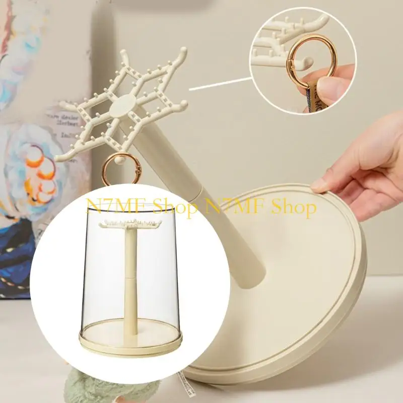 

N7MF Spinning Multi Functional Showcase Box Organizers For Jewelry Miniature Displays