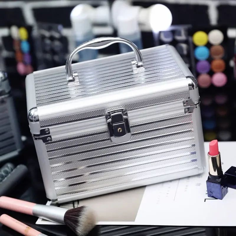 2025 New Brand Makeup Box Artist Professional Beauty Cosmetic Cases Make Up Bag Tattoo Nail Multilayer Toolbox Storage Organizer