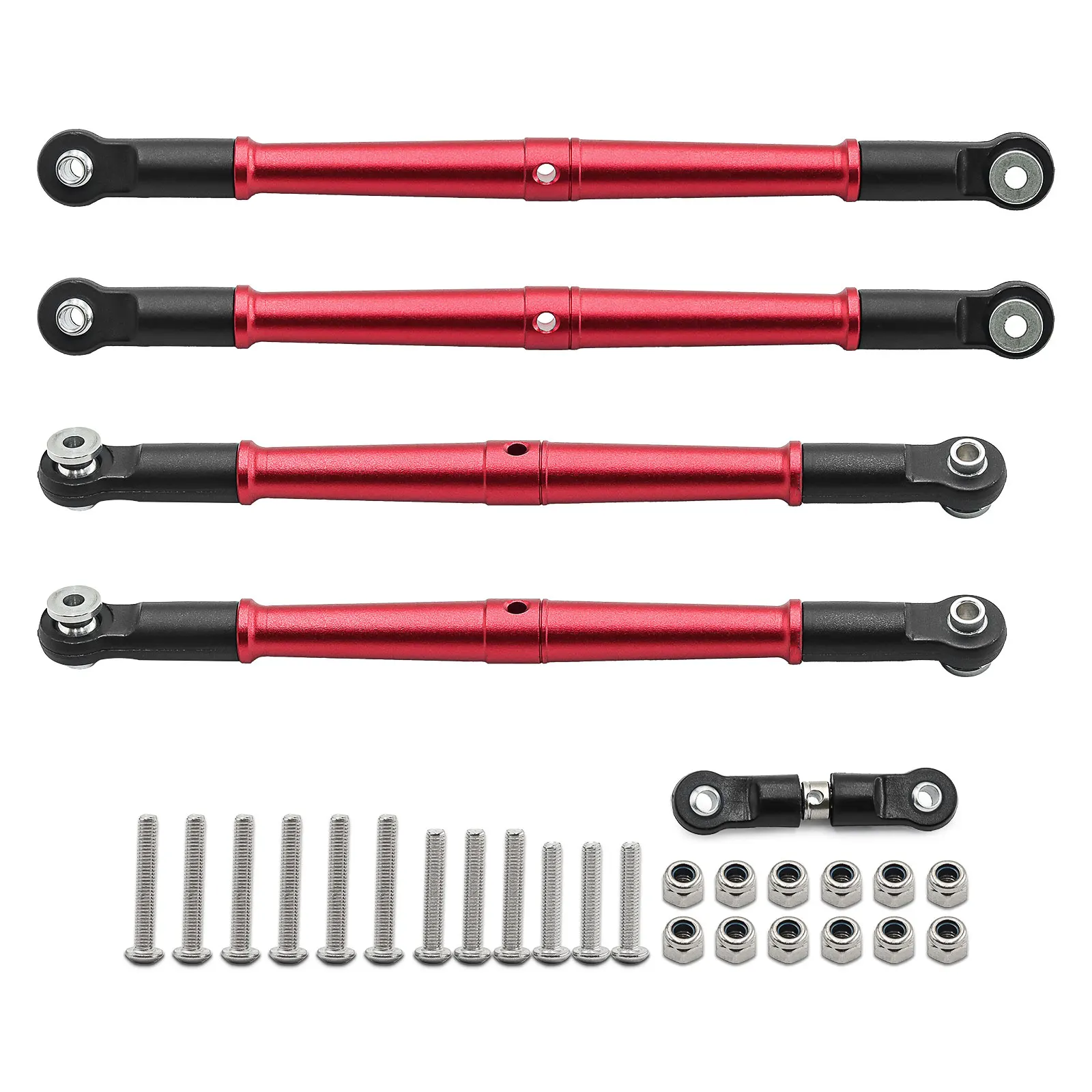 Aluminum Alloy Front and Rear Steering Linkage Set for ARRMA 1/8 KRATON OUTCAST 6S, Steering Linkage Upgrades Part #AR330230