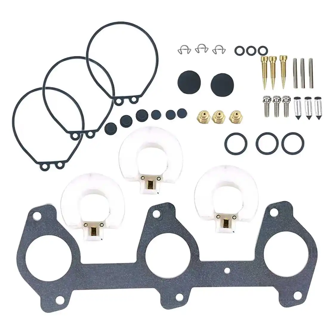 Kit de reparación y remodelación de carburador de barco marino apto para motor fueraborda Yamaha de 2 tiempos 60HP 70HP 6H3-W0093-03 6H3-W0093-00